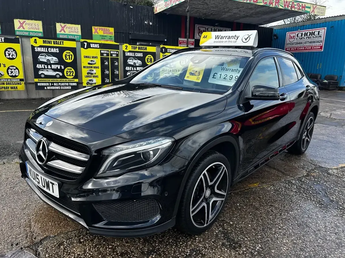 Used Mercedes GLA220 AMG line 170 HP (125 kW) 2015 Black SUV