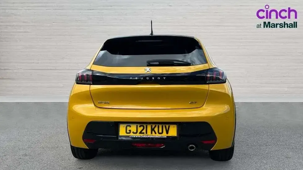 Used Peugeot 208 GTi 101 HP (74 kW) 2021 Yellow Hatchback