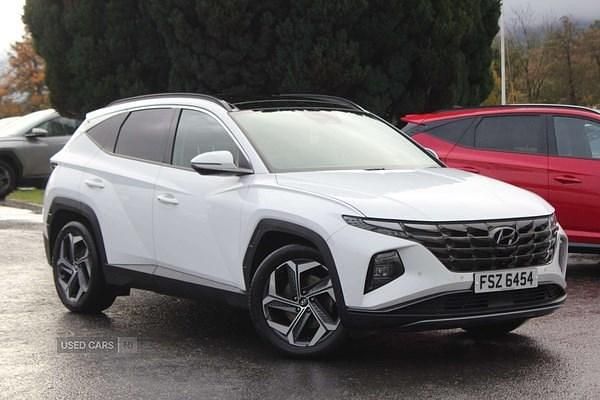 White Used 2021 Hyundai Tucson Ultimate SUV | £19,990 (Expensive) - Image 1/4