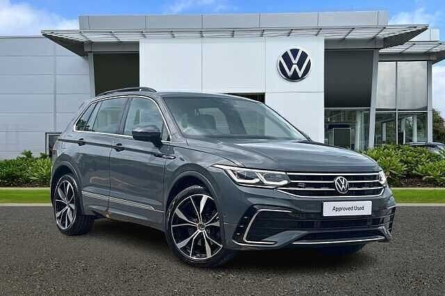 Grey Used 2023 VW Tiguan R-line SUV | £29,442 (Fair price) - Image 1/4