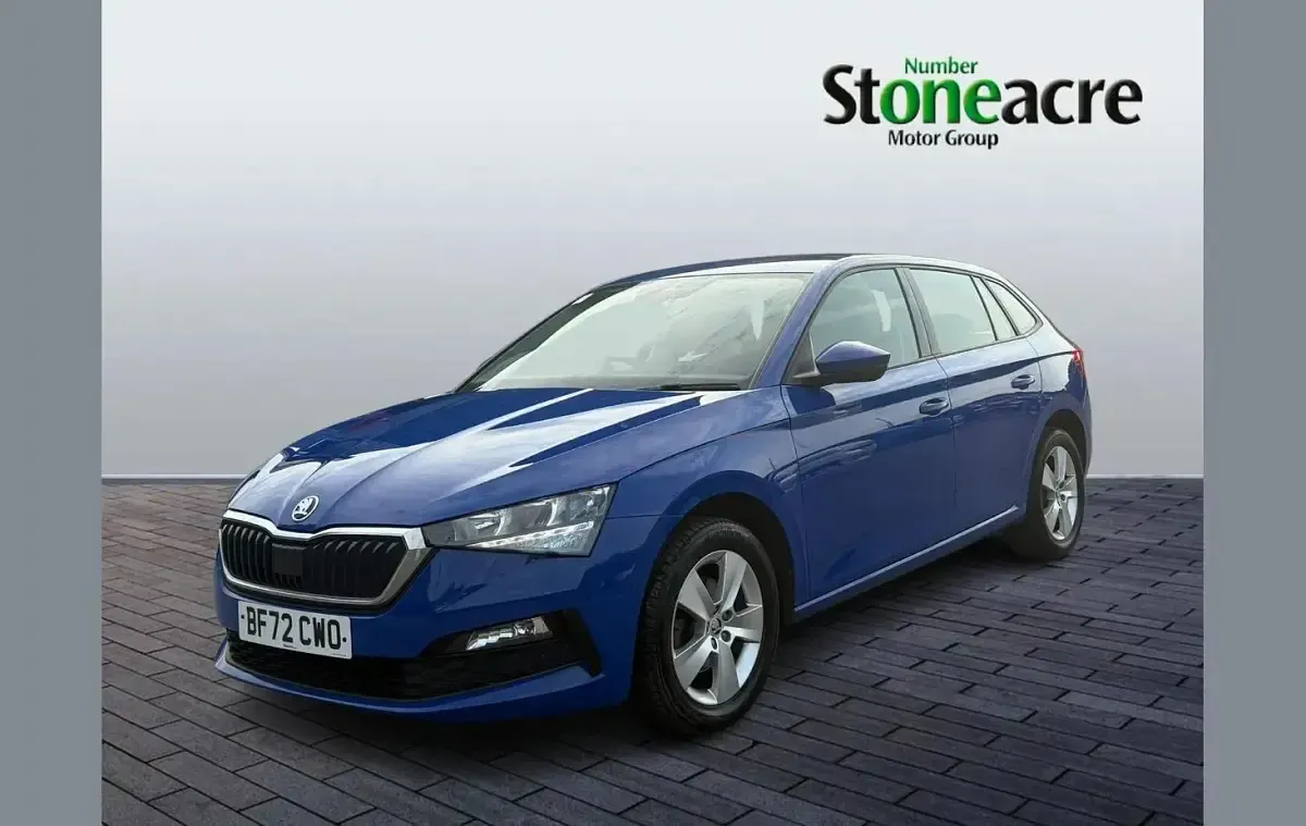 Used Skoda Scala SE 108 HP (79 kW) 2022 Blue Hatchback