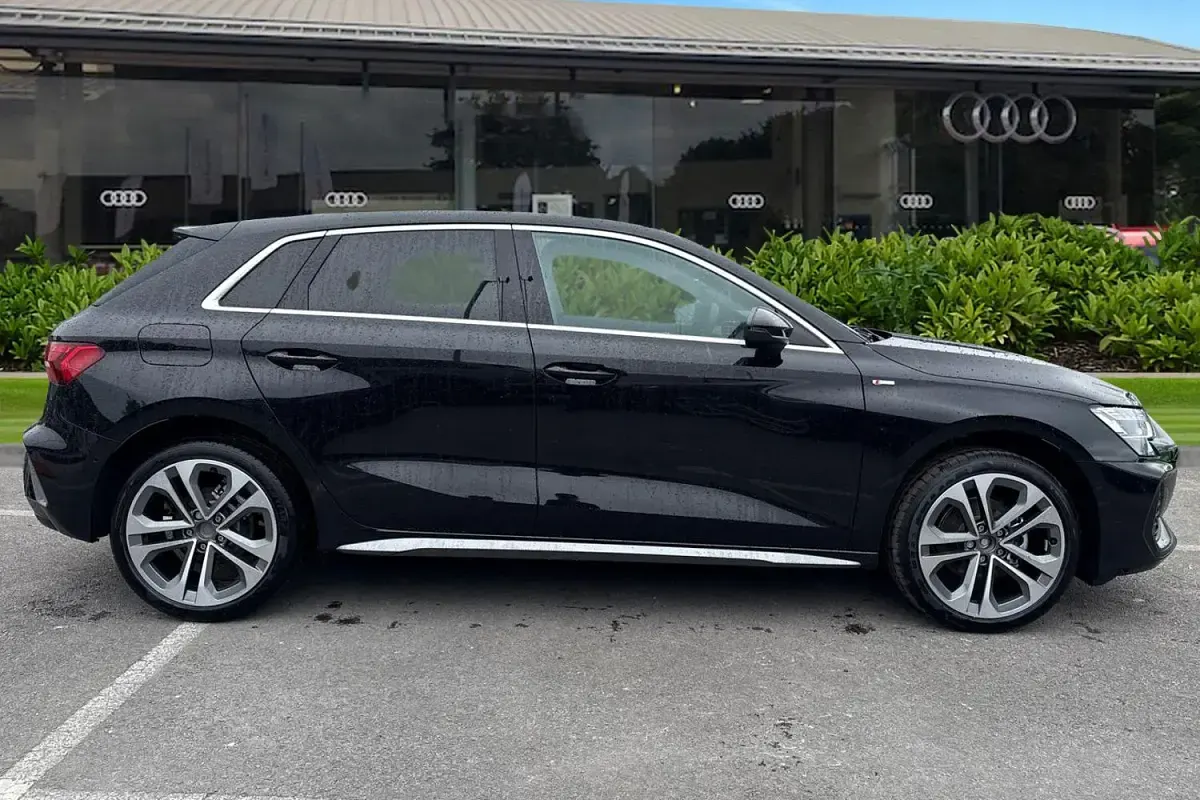 New Audi A3 Sportback S-Line 2026 Black Hatchback