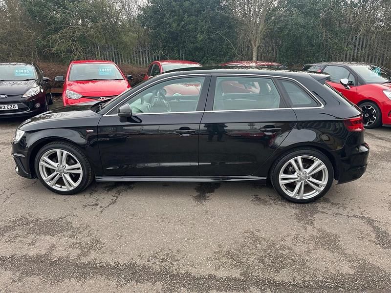 Used Audi A3 Sportback S-Line 2014 Black Hatchback