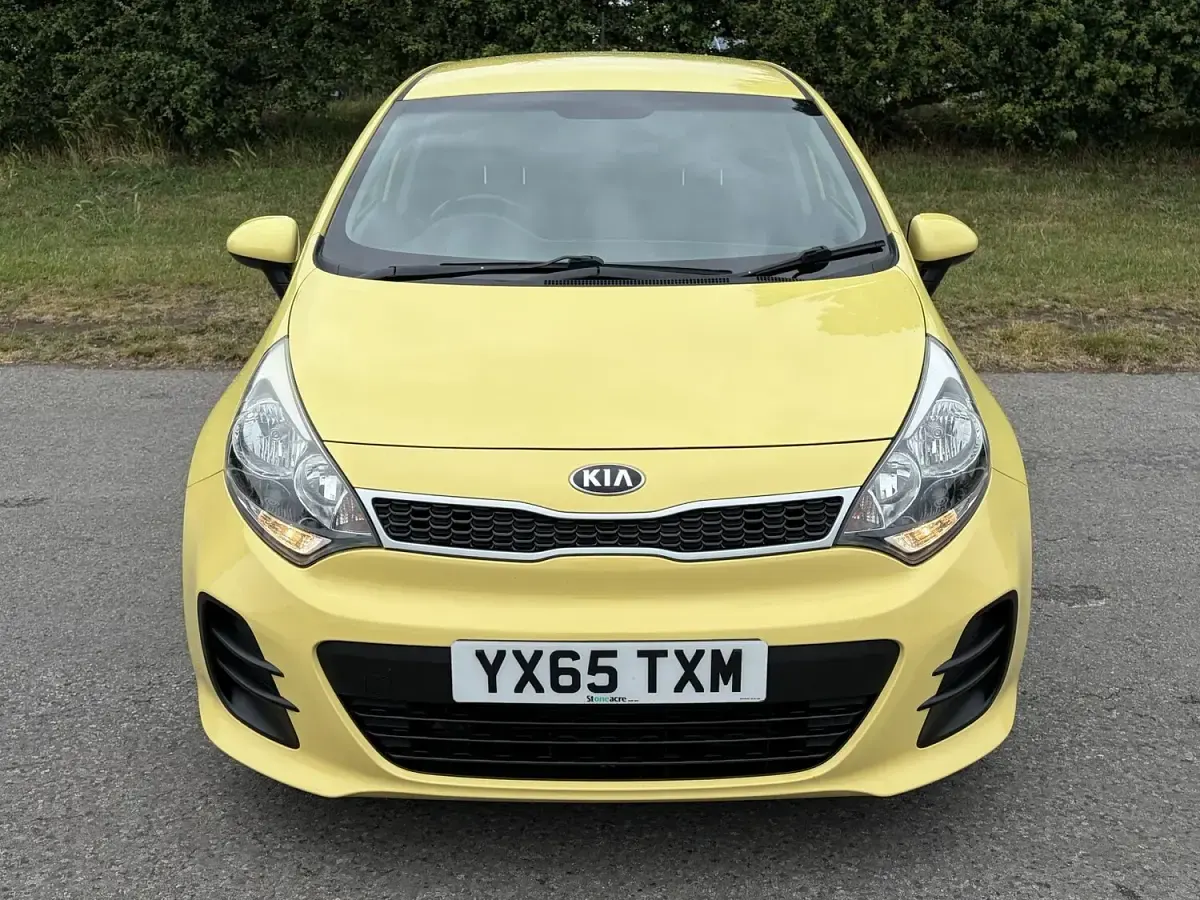 Used Kia Rio 2015 Yellow Hatchback