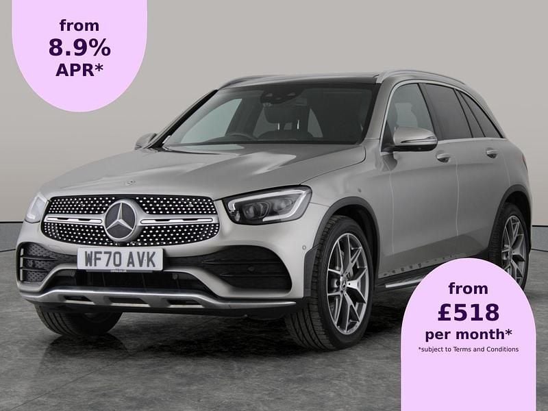 Silver Used 2020 Mercedes GLC300 AMG line SUV | £31,630 (Fair price) - Image 1/1