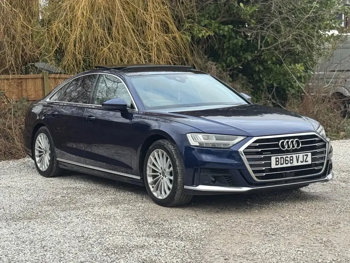 Used Audi A8 S-Line 2018 Blue Sedan