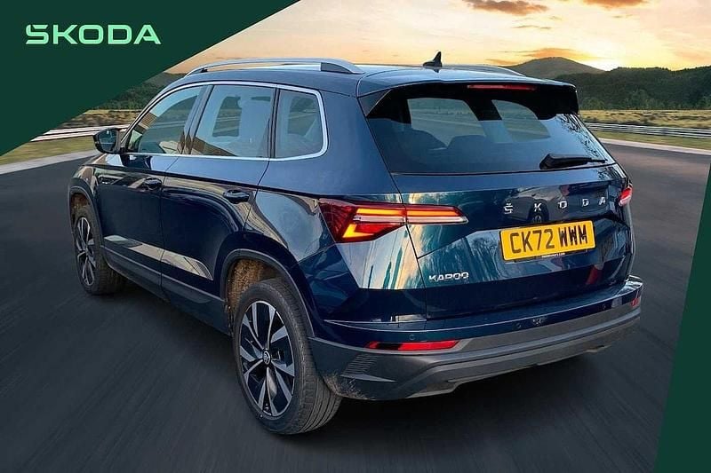 Used Skoda Karoq SE L 110 HP (80 kW) 2022 Petrol blue metallic SUV