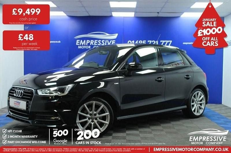 Black Used 2015 Audi A1 Sportback S-Line Hatchback | £9,499 (Fair price) - Image 1/4