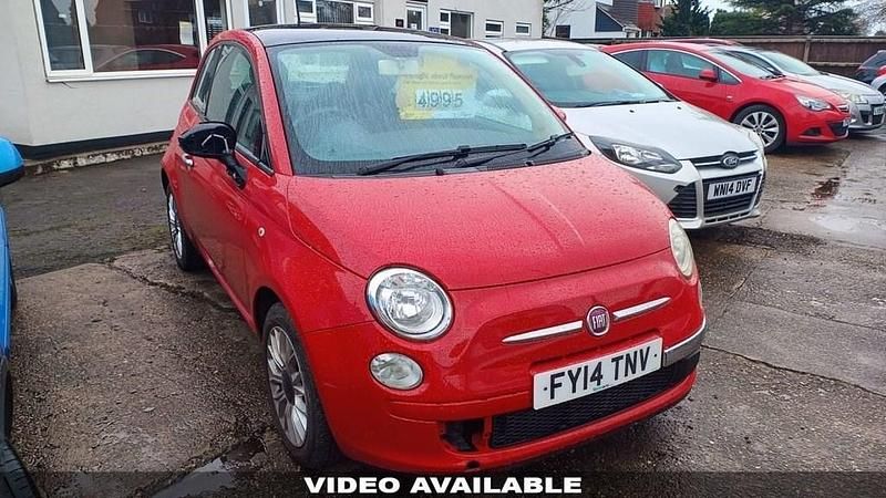 Used Fiat 500 Lounge 69 HP (50 kW) 2014 Red Hatchback