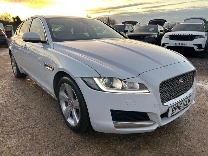 White Used 2016 Jaguar XF Portfolio Sedan | £9,422 (Good price) - Image 1/3