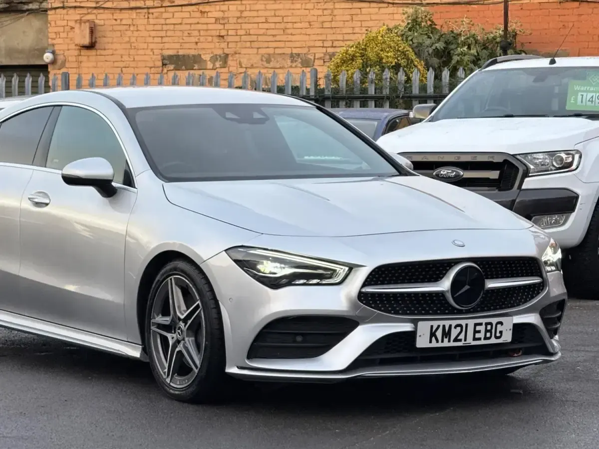 Begagnad Mercedes CLA220 AMG line 2021 Silver Sedan