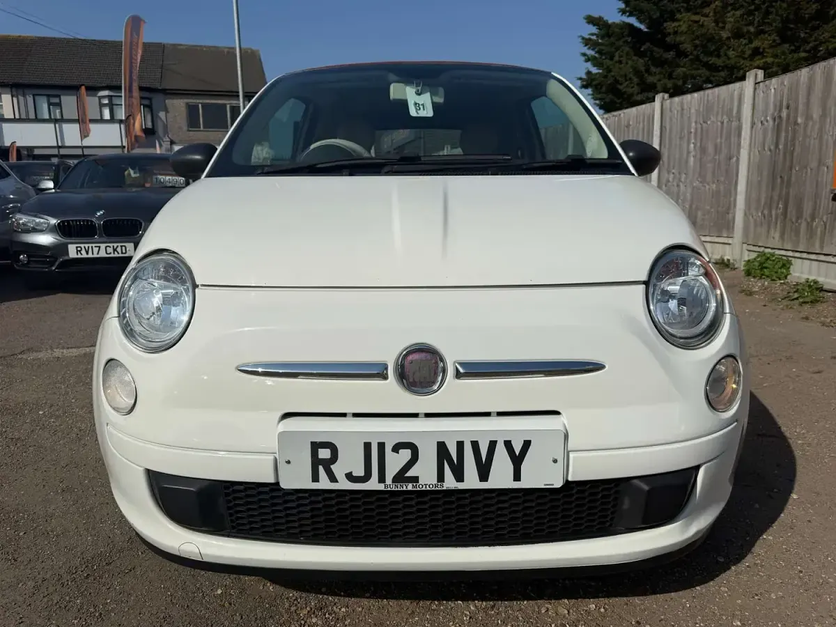 Used Fiat 500 Pop 2012 White Cabriolet