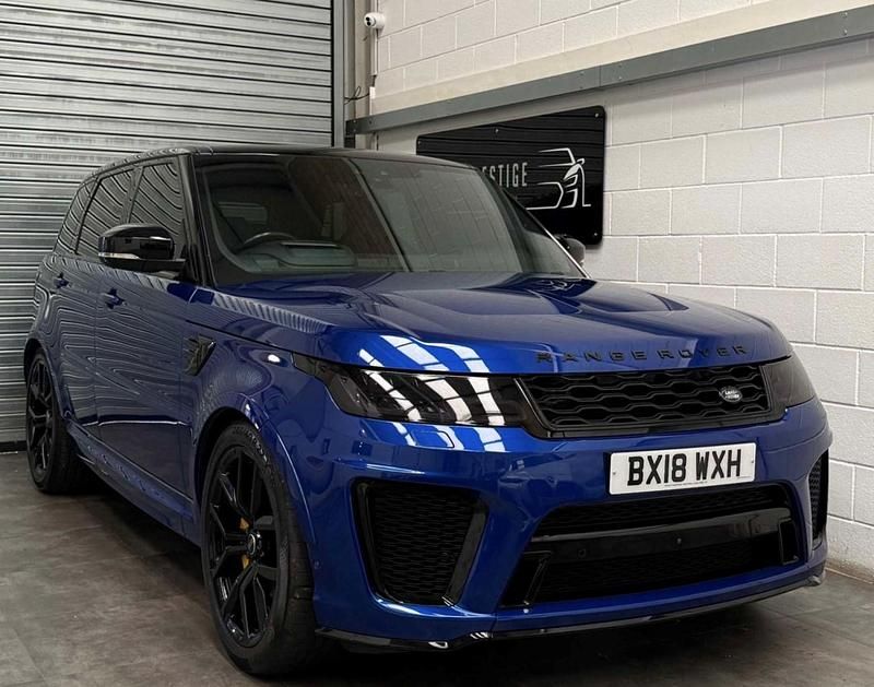 Blue Used 2018 Land Rover Range Rover Sport SVR SUV | £39,989 (Fair price) - Image 1/4