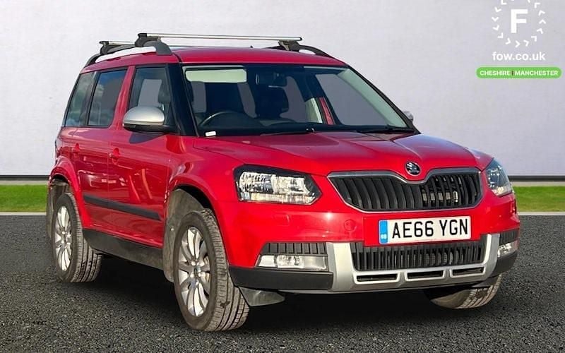 Used Skoda Yeti Outdoor SE 110 HP (80 kW) 2016 Red SUV