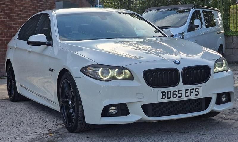 White Used 2015 BMW 520 M Sport Sedan | £8,970 (Fair price) - Image 1/4