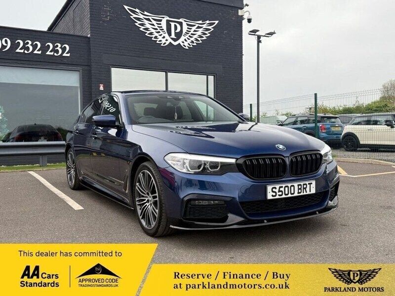 Blue Used 2018 BMW 530e M Sport Sedan | £13,495 (Fair price) - Image 1/3