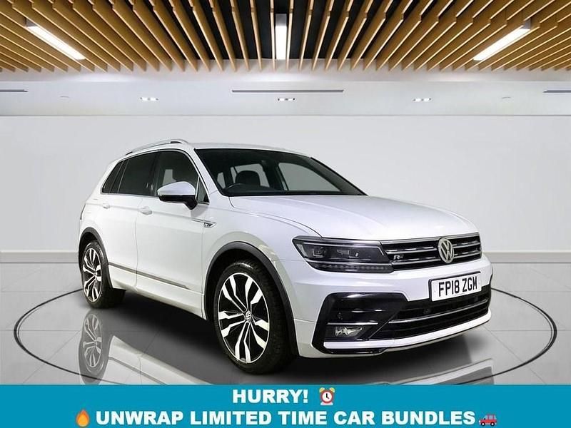 White Used 2018 VW Tiguan R-line SUV | £17,049 (Good price) - Image 1/4