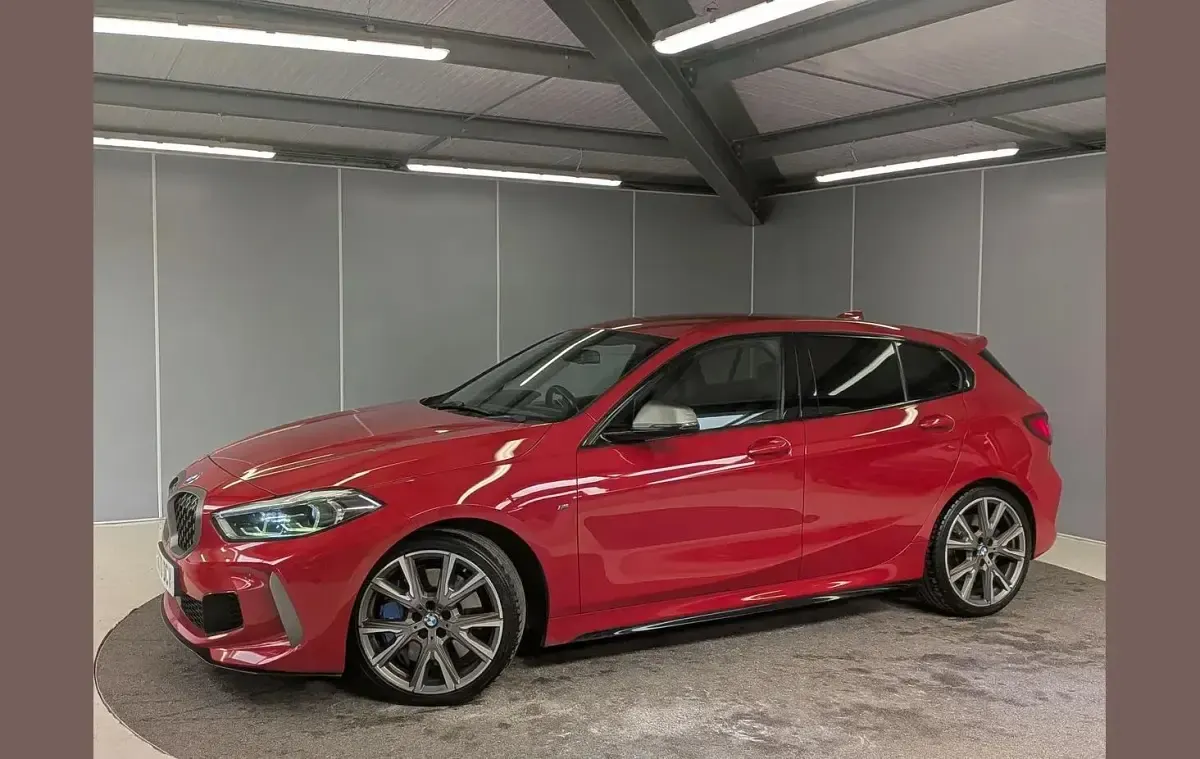 Used BMW M135 Comfort Edition 301 HP (221 kW) 2021 Red Hatchback