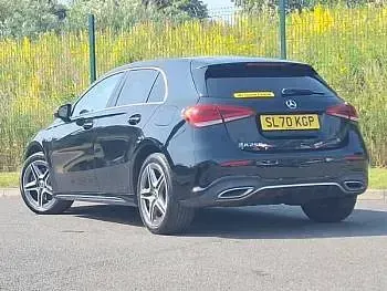 Used Mercedes A250 AMG line 218 HP (160 kW) 2020 Black Hatchback