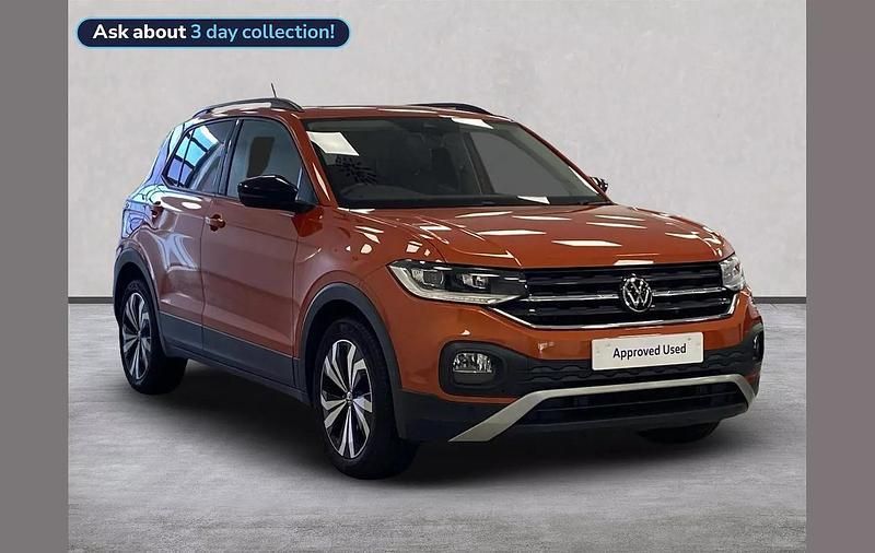 Orange Used 2022 VW T-Cross Black Edition SUV | £16,264 (Fair price) - Image 1/4