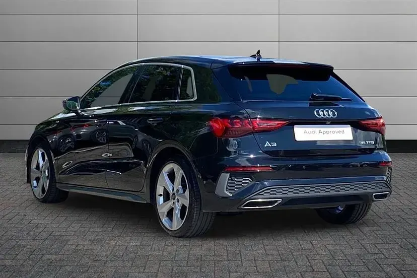 Used Audi A3 S-Line 150 HP (110 kW) 2023 Black Sedan