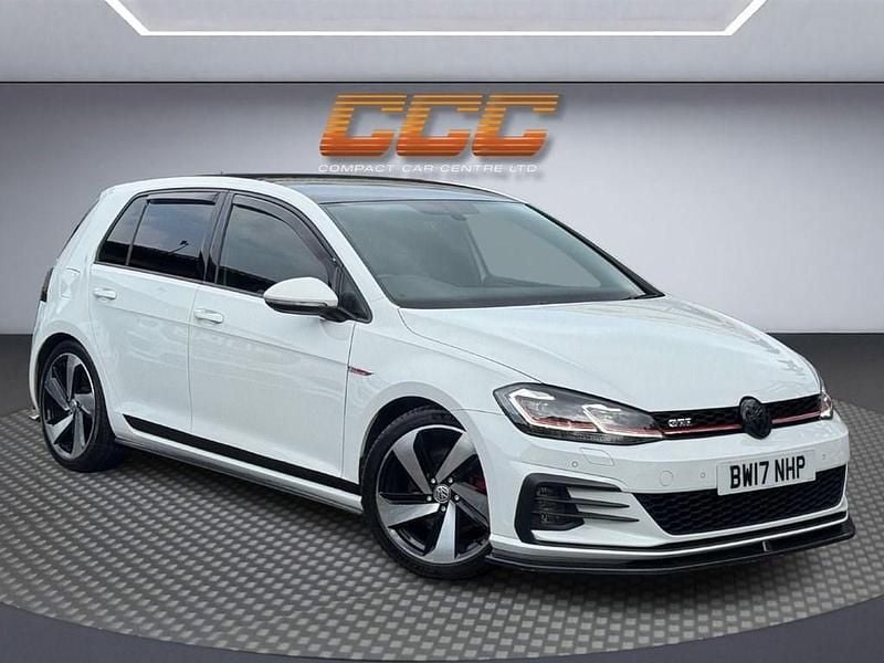 White Used 2017 VW Golf VII GTI Hatchback | £12,190 (Good price) - Image 1/2