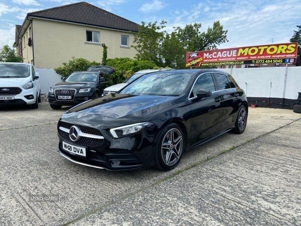 Black Used 2021 Mercedes A220 AMG line Hatchback | £17,850 (Fair price) - Image 1/4