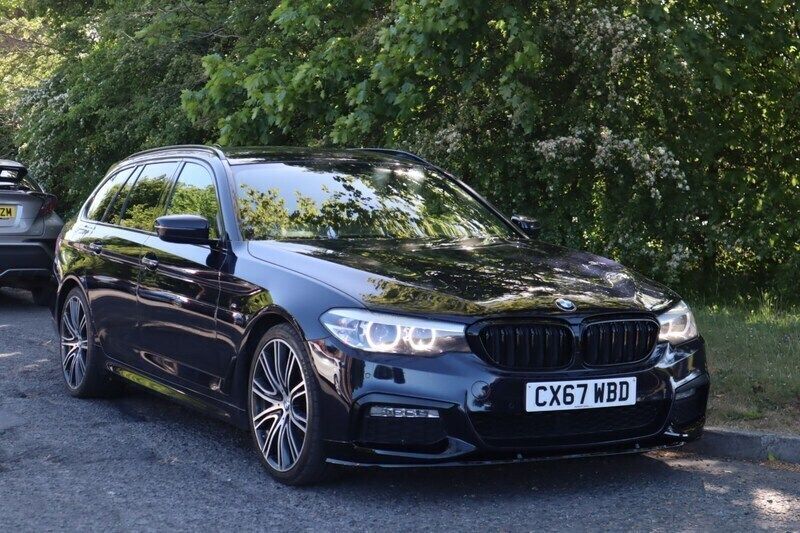 Black Used 2017 BMW 530 M Sport Estate | £14,989 (Fair price) - Image 1/4