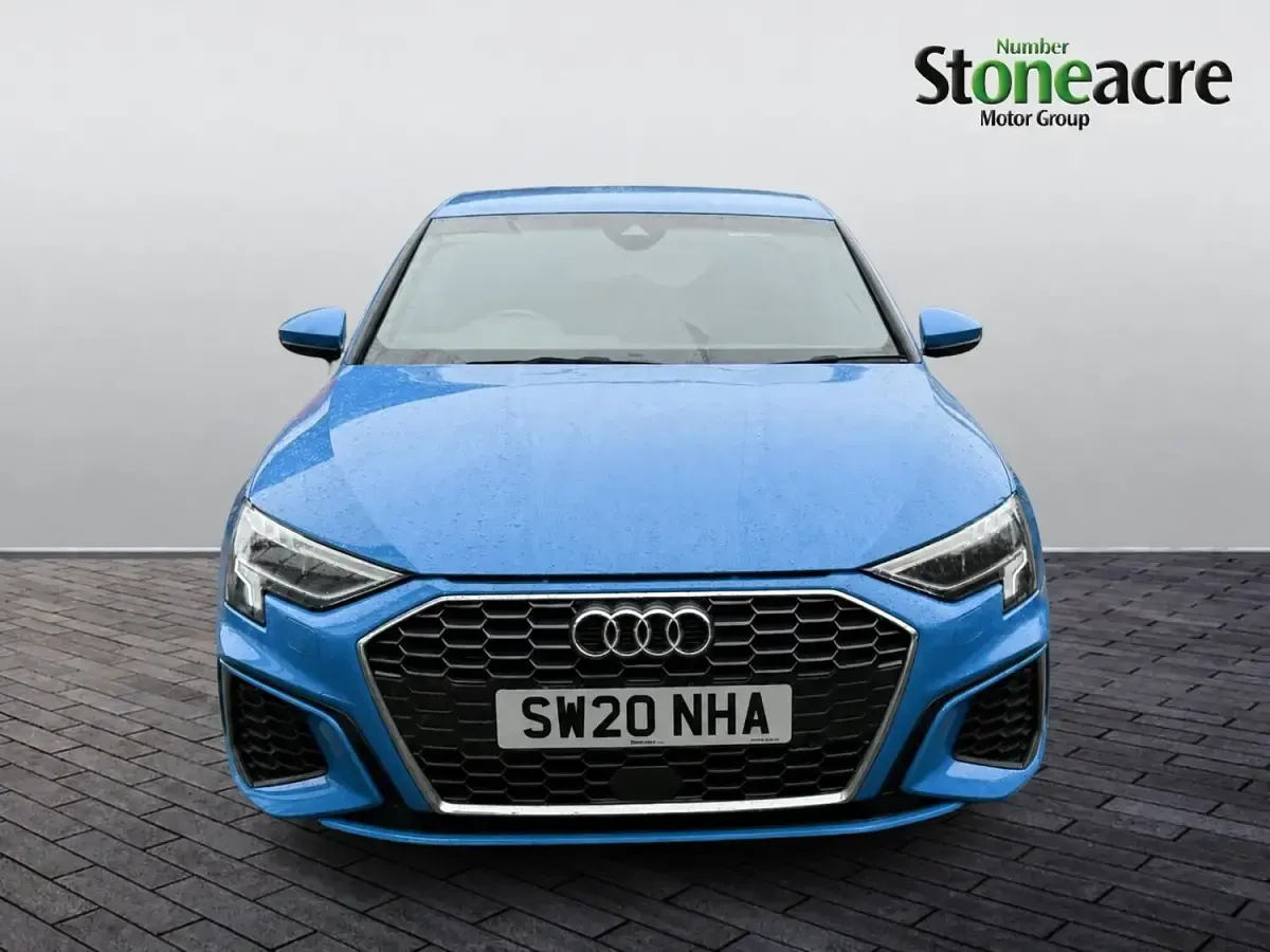 Used Audi A3 S-Line 150 HP (110 kW) 2020 Blue Sedan