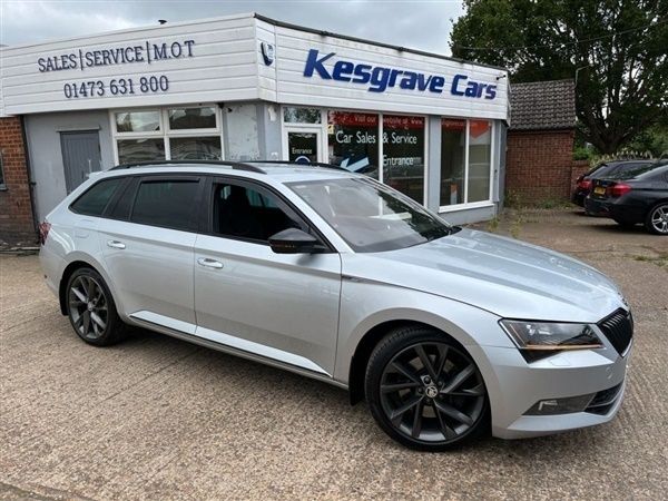 Silver Used 2017 Skoda Superb SportLine Estate | £13,275 (Expensive) - Image 1/1
