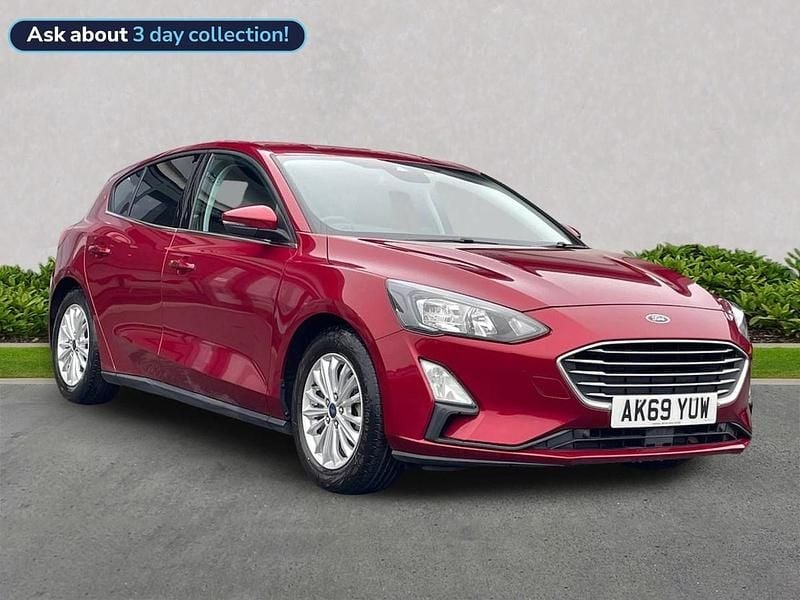 Red Used 2020 Ford Focus Titanium Hatchback | £11,499 (Fair price) - Image 1/2