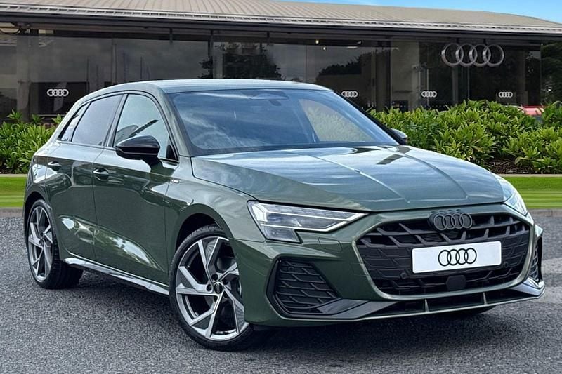 Green New 2025 Audi A3 Sportback Black Edition Hatchback | £34,255 (Super price) - Image 1/4