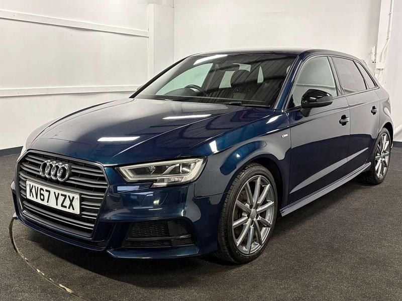 Blue Used 2017 Audi A3 Sportback Black Edition Hatchback | £12,595 (Fair price) - Image 1/4