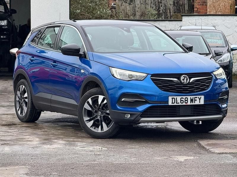 Used Vauxhall Grandland X Sport 130 HP (95 kW) 2018 Blue SUV