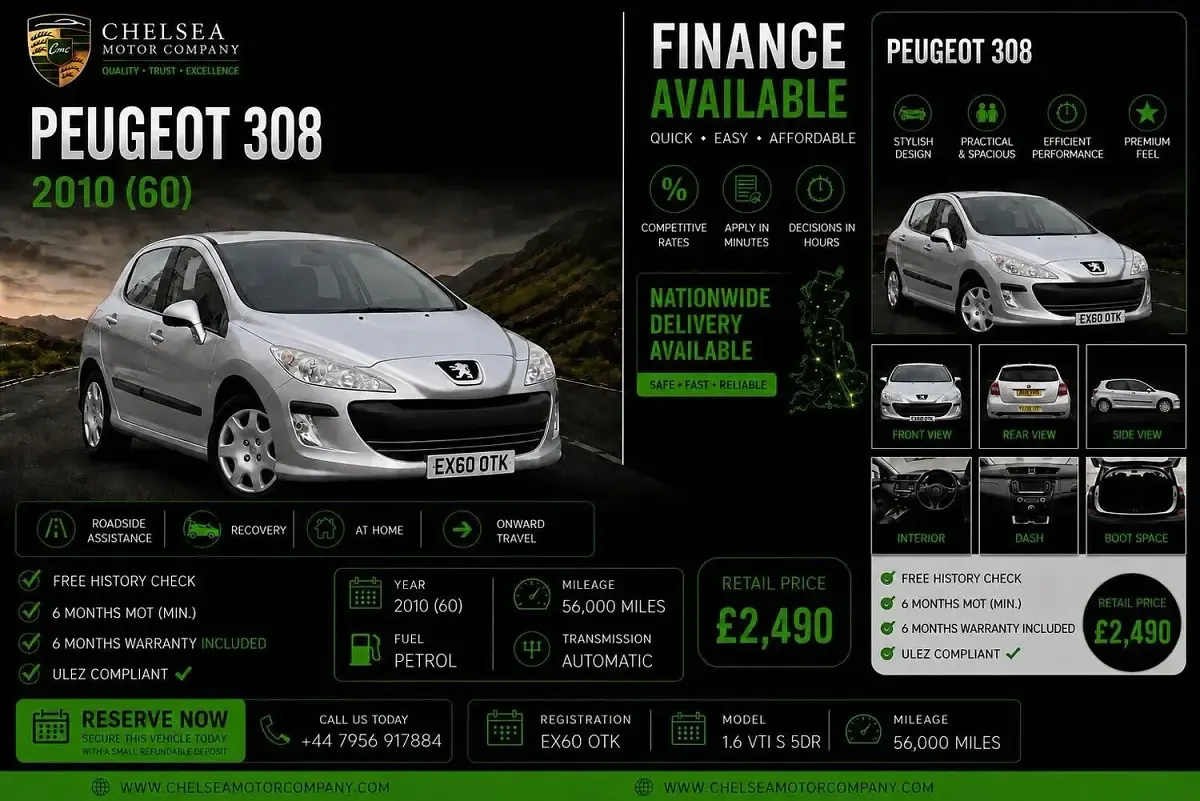 Used Peugeot 308 S 120 HP (88 kW) 2010 Silver Hatchback
