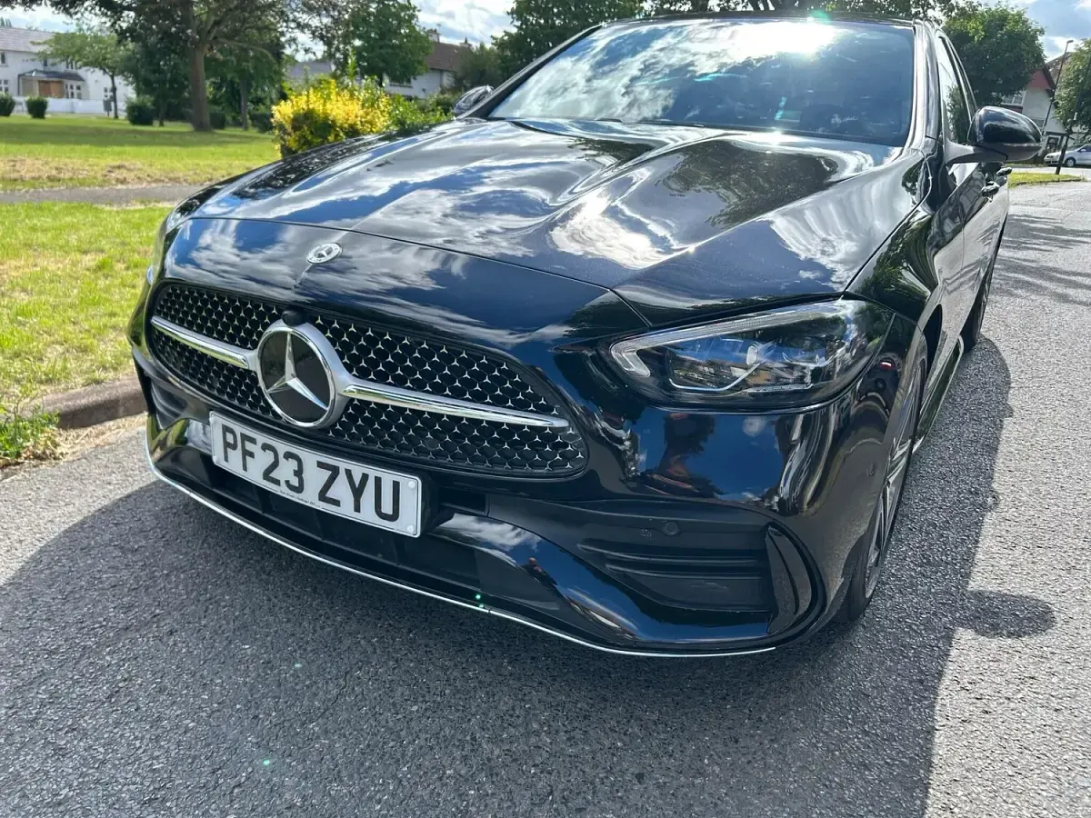 Used Mercedes C220 AMG line 2023 Black Sedan