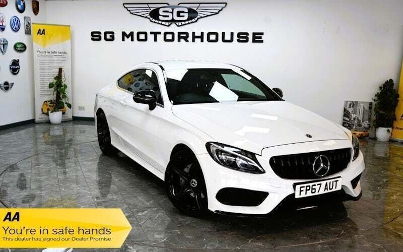 White Used 2017 Mercedes C220 AMG line Coupe | £14,895 (Fair price) - Image 1/4