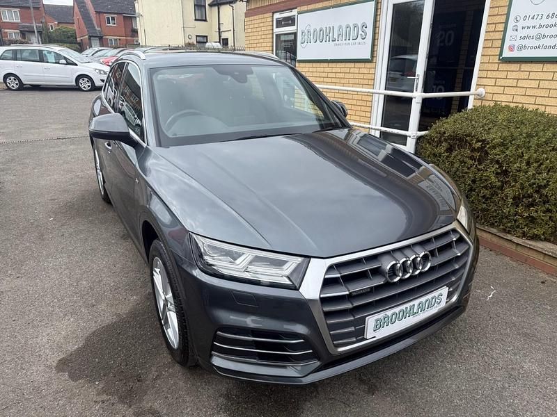 Grey Used 2017 Audi Q5 S-Line SUV | £19,995 (Fair price) - Image 1/4