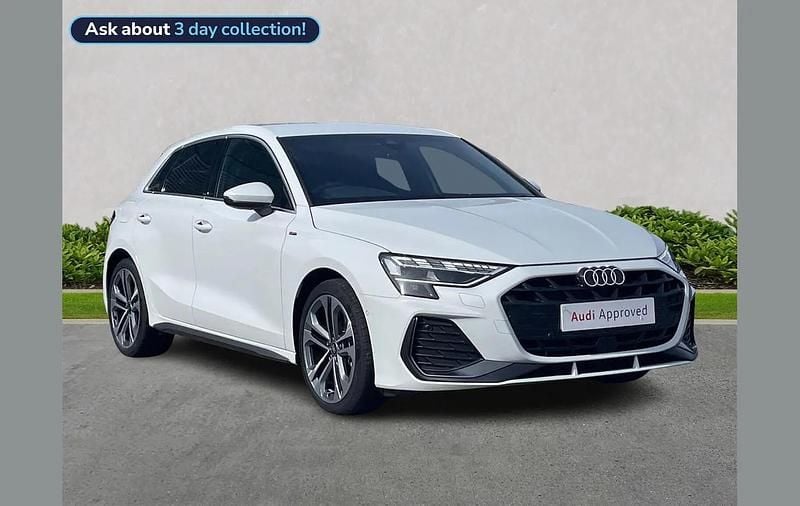 New Audi A3 S-Line 147 HP (108 kW) 2025 White Hatchback