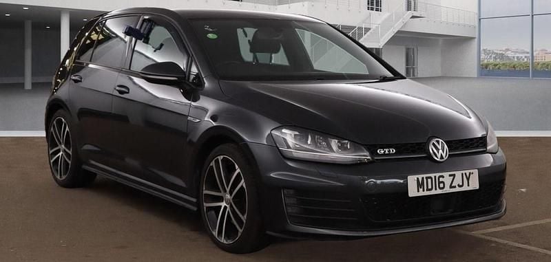 Grey Used 2016 VW Golf VII GTD Hatchback | £7,495 (Good price) - Image 1/4