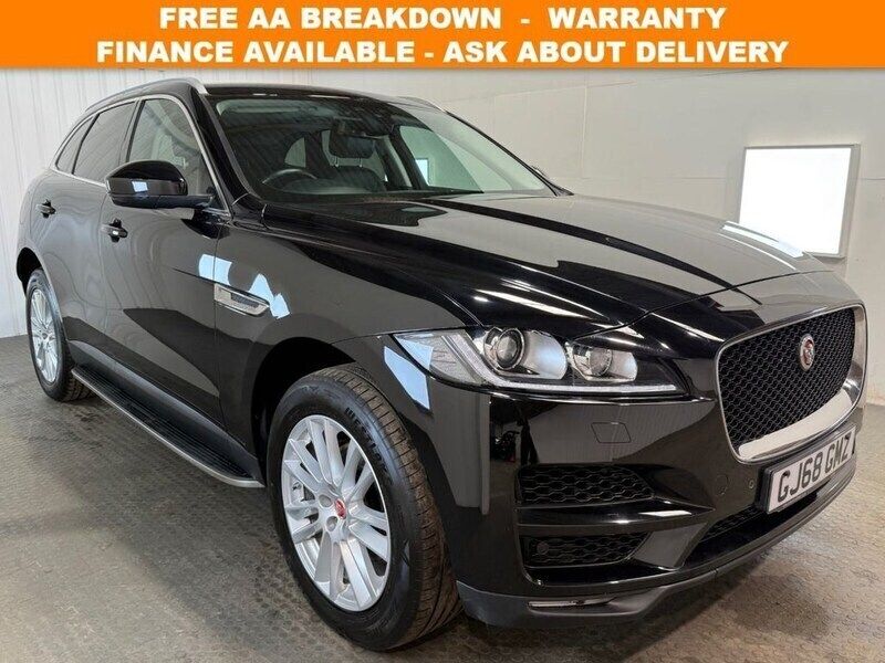 Black Used 2018 Jaguar F-Pace Portfolio SUV | £21,395 (Fair price) - Image 1/4