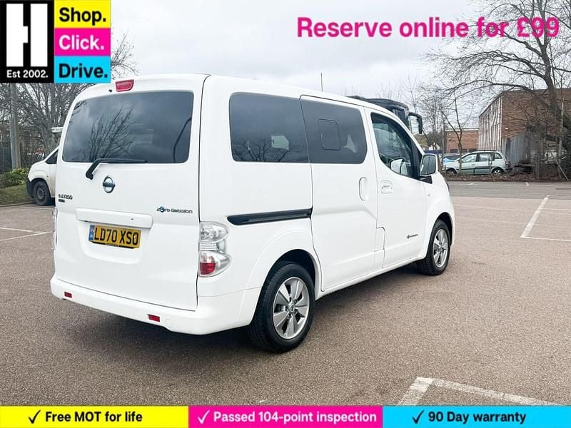 Used Nissan e-NV200 80 kW (109 HP) 2020 White MPV