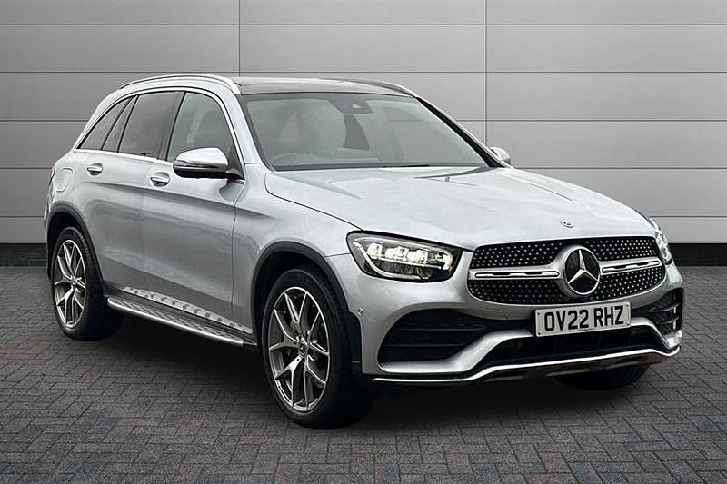 Silver Used 2022 Mercedes GLC300 AMG Line Premium Estate | £36,350 (Fair price) - Image 1/4