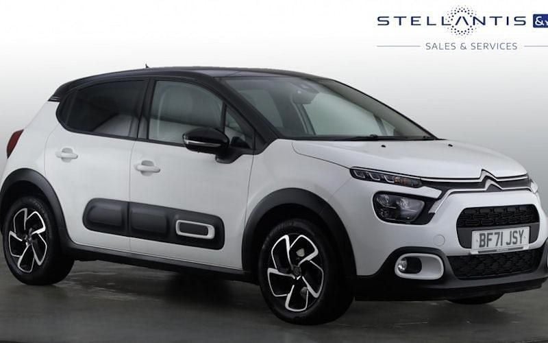 White Used 2022 Citroën C3 PureTech Hatchback | £11,684 (Fair price) - Image 1/4