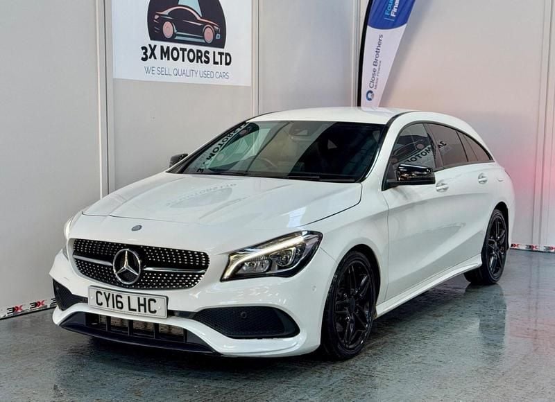 Used Mercedes CLA220 Shooting Brake AMG line 177 HP (130 kW) 2016 White Estate