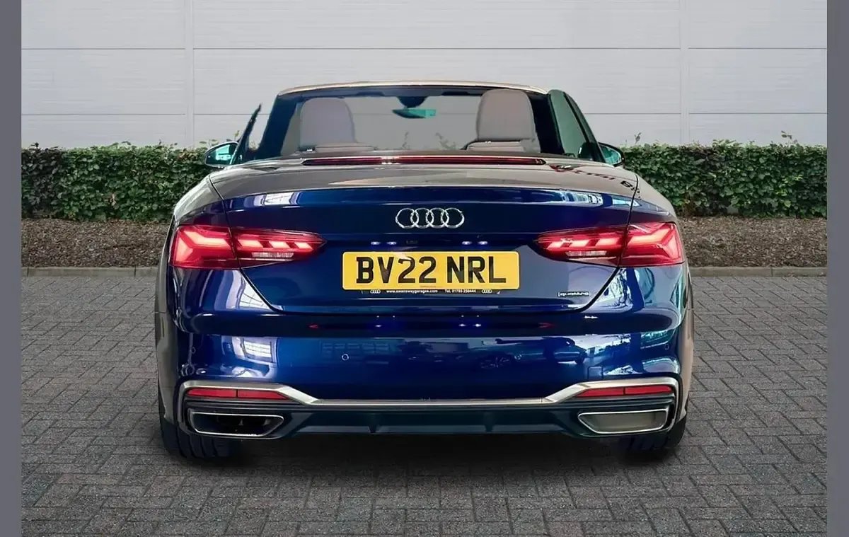Used Audi A5 Cabriolet S-Line 200 HP (147 kW) 2022 Blue Cabriolet