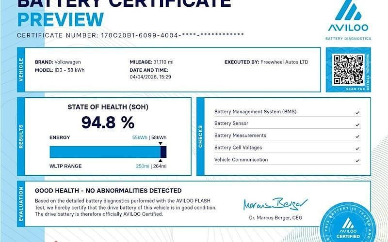Usado VW ID.3 Pro 150 kW (204 HP) 2020 Cinzento Citadino