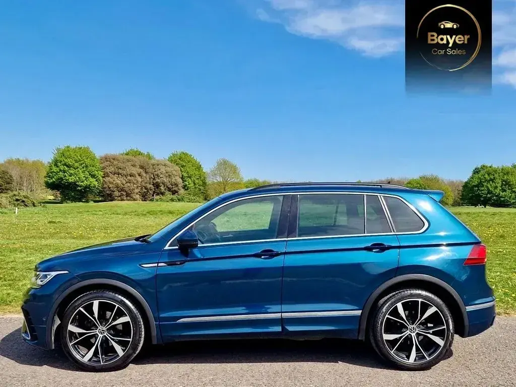 Used VW Tiguan R-line 150 HP (110 kW) 2021 Blue SUV