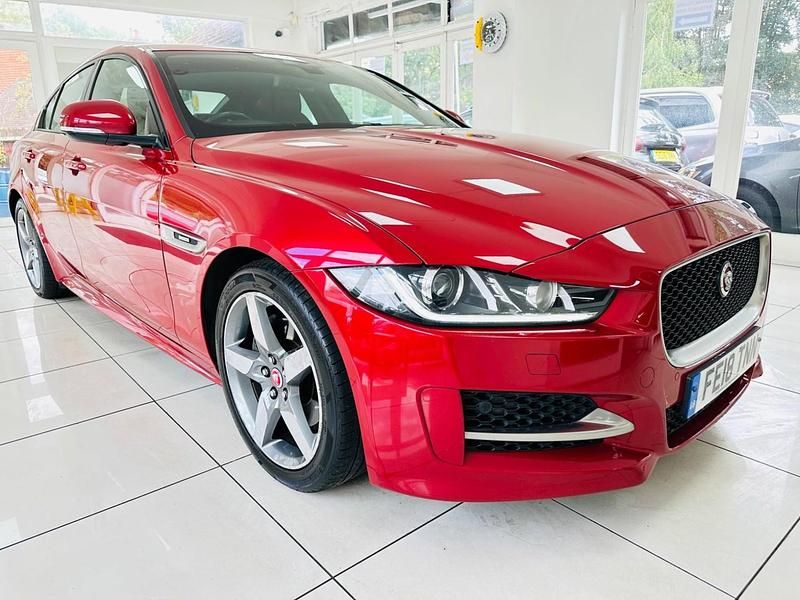 Red Used 2018 Jaguar XE R-Sport Sedan | £9,700 (Fair price) - Image 1/4