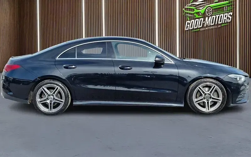 Used Mercedes CLA200 AMG line 163 HP (119 kW) 2021 Black Coupe